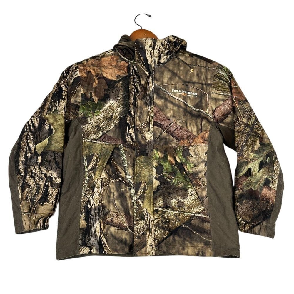 Field & Stream Realtree Camo Jacket Boys M‎ HydraProof Ultra Insulated Hooded